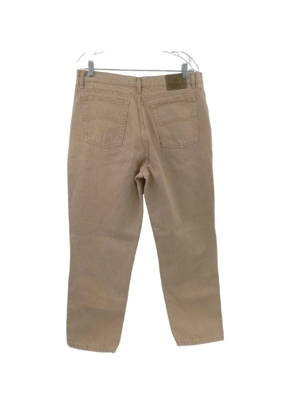 Vintage Bugle Boy 750 Pants Jeans Mens Size 36 Cotton Tan Baggy 5 Pocket 36x30